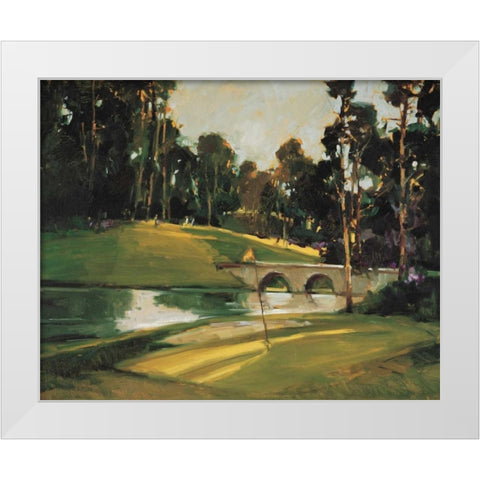 The 9th Tee White Modern Wood Framed Art Print by Goerschner, Ted