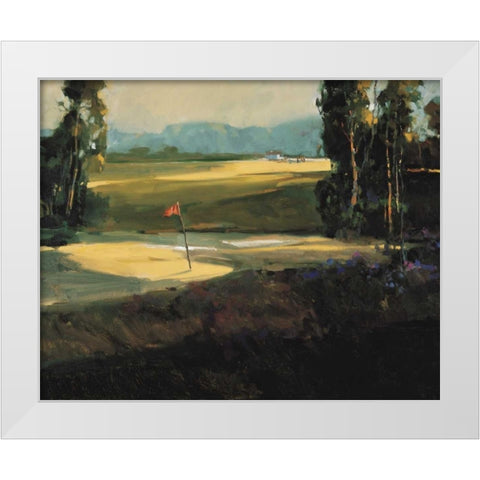 The 1st Tee White Modern Wood Framed Art Print by Goerschner, Ted