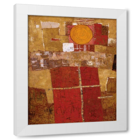 Awakening White Modern Wood Framed Art Print by Gojanovic, Zivana