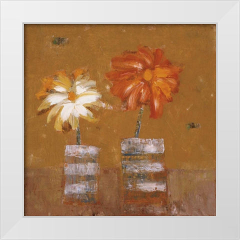 Friendship White Modern Wood Framed Art Print by Gojanovic, Zivana