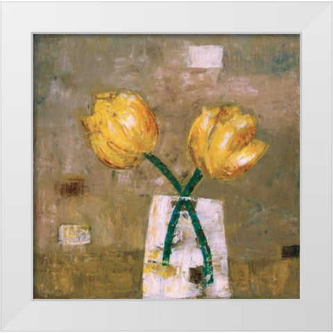 High Tea White Modern Wood Framed Art Print by Gojanovic, Zivana