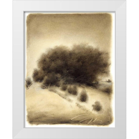 Hill Side I White Modern Wood Framed Art Print by Hess, Gretchen