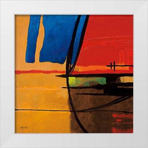 Somber Season I White Modern Wood Framed Art Print by Hager, Geoff