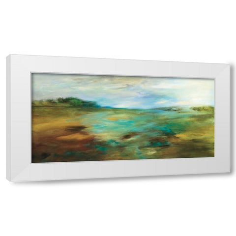 Ask White Modern Wood Framed Art Print by Hickman, G.A.