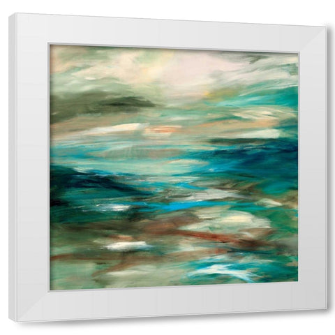 Begin White Modern Wood Framed Art Print by Hickman, G.A.