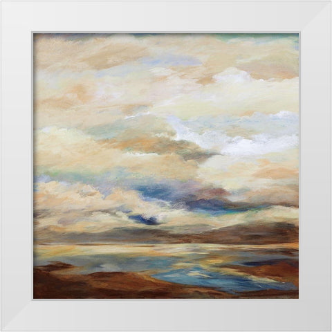 Recurring White Modern Wood Framed Art Print by Hickman, G.A.