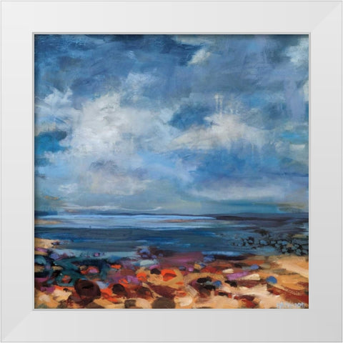 After the Storm White Modern Wood Framed Art Print by Harwood, Jennifer