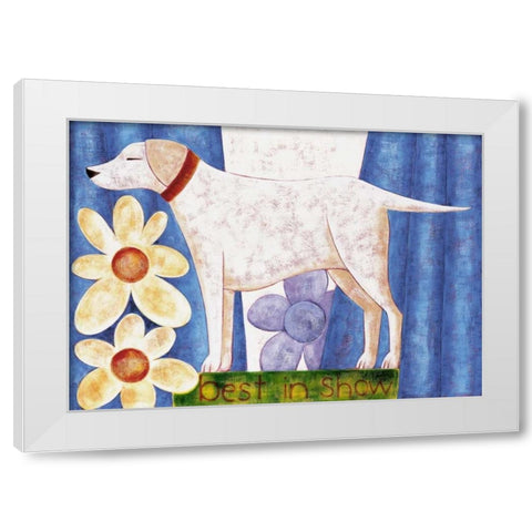 Best in Show White Modern Wood Framed Art Print by Holmes, Kate