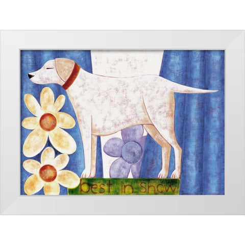 Best in Show White Modern Wood Framed Art Print by Holmes, Kate