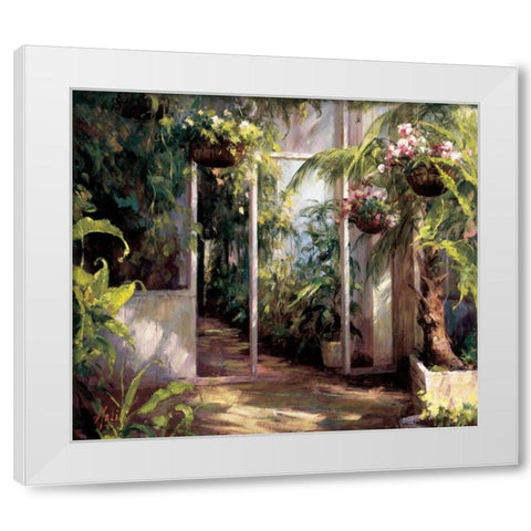 Atriums First Light I White Modern Wood Framed Art Print by Hali
