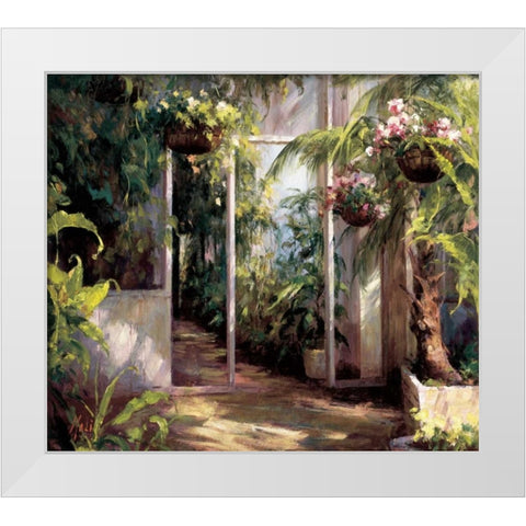 Atriums First Light I White Modern Wood Framed Art Print by Hali