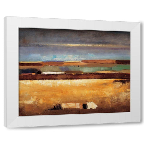 Nightfall White Modern Wood Framed Art Print by Izquierdo, Santiago