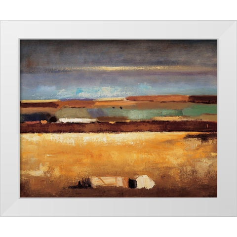 Nightfall White Modern Wood Framed Art Print by Izquierdo, Santiago