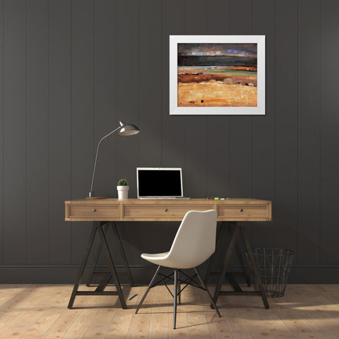 Stormy Day White Modern Wood Framed Art Print by Izquierdo, Santiago