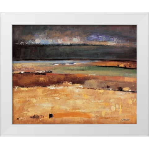 Stormy Day White Modern Wood Framed Art Print by Izquierdo, Santiago