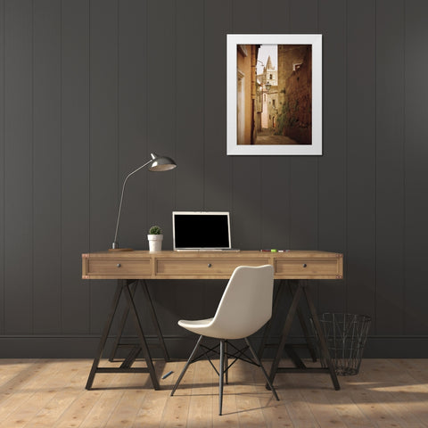 Forza DArgo Alleyway I White Modern Wood Framed Art Print by Jacks, Heather