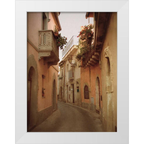 Forza DArgo Alleyway II White Modern Wood Framed Art Print by Jacks, Heather