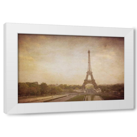 Tour de Eiffel White Modern Wood Framed Art Print by Jacks, Heather