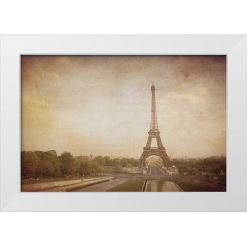 Tour de Eiffel White Modern Wood Framed Art Print by Jacks, Heather