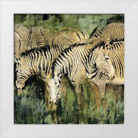 Heart of the Jungle I White Modern Wood Framed Art Print by Jardine, Liz