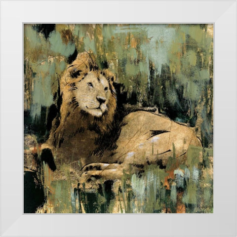 Heart of the Jungle II White Modern Wood Framed Art Print by Jardine, Liz