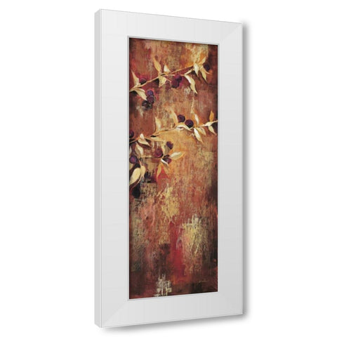 Sienna Berries II White Modern Wood Framed Art Print by Jardine, Liz
