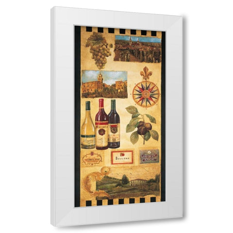 Wine Country I White Modern Wood Framed Art Print by Jardine, Liz