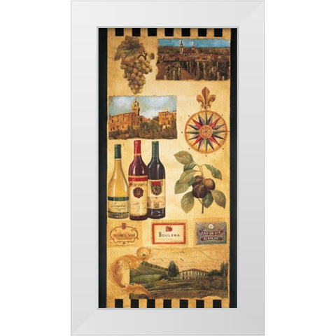 Wine Country I White Modern Wood Framed Art Print by Jardine, Liz