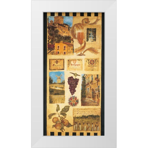 Wine Country II White Modern Wood Framed Art Print by Jardine, Liz