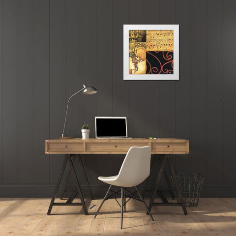 Autumn Waltz I White Modern Wood Framed Art Print by Jardine, Liz