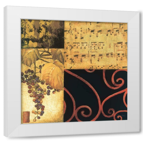 Autumn Waltz I White Modern Wood Framed Art Print by Jardine, Liz
