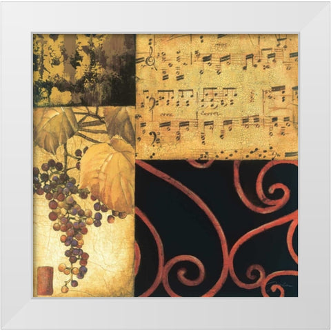 Autumn Waltz I White Modern Wood Framed Art Print by Jardine, Liz