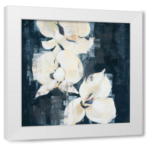 Shadow Orchids II White Modern Wood Framed Art Print by Jardine, Liz