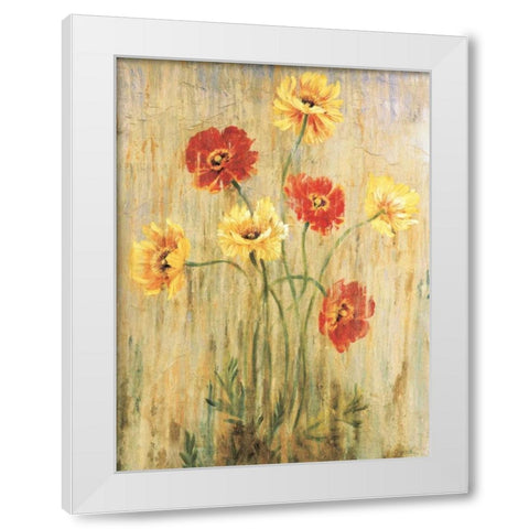 Poppy Serenade White Modern Wood Framed Art Print by Jardine, Liz