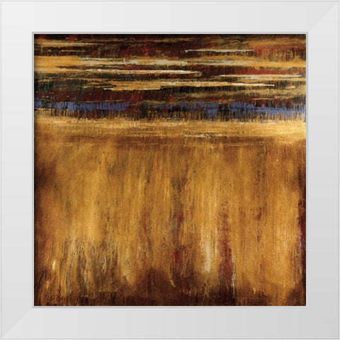 Eruption - Pompeii White Modern Wood Framed Art Print by Jardine, Liz