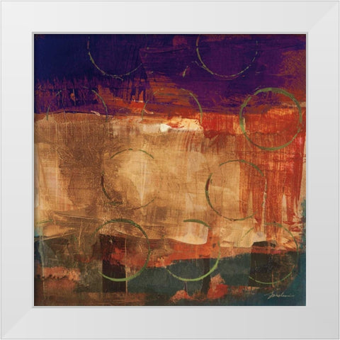 Mixed Messages II White Modern Wood Framed Art Print by Jardine, Liz