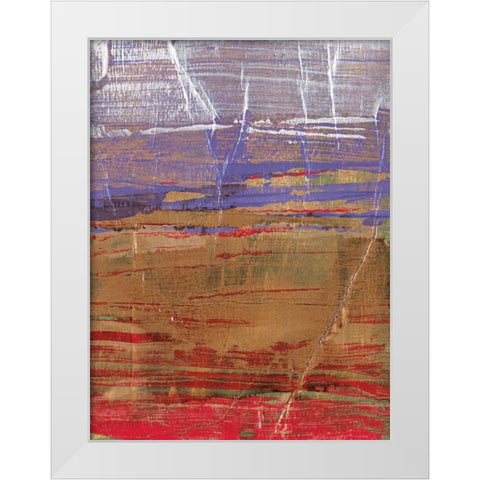 Ablaze I White Modern Wood Framed Art Print by Jardine, Liz
