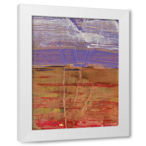 Ablaze II White Modern Wood Framed Art Print by Jardine, Liz