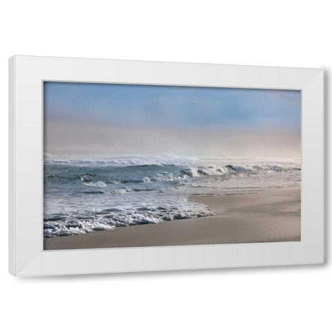 Calm Before The Storm White Modern Wood Framed Art Print by Jones, Mike