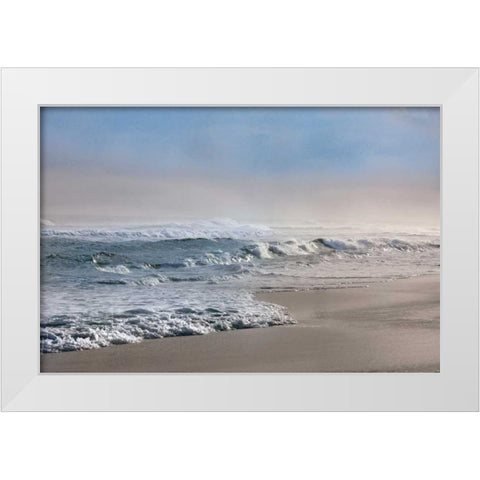 Calm Before The Storm White Modern Wood Framed Art Print by Jones, Mike
