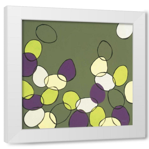 Bubbles White Modern Wood Framed Art Print by Kelly, Clair
