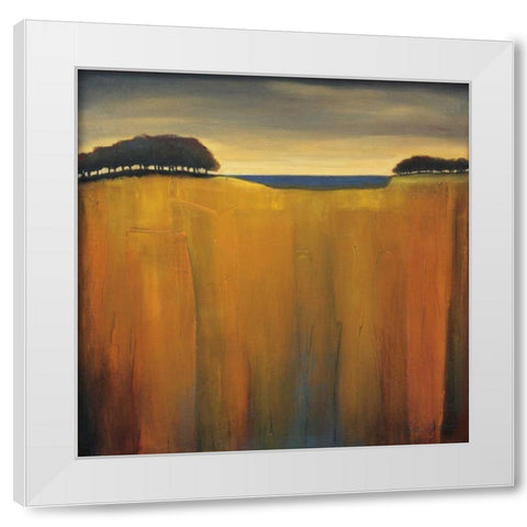 Cottonwoods White Modern Wood Framed Art Print by Kaiser, Jutta