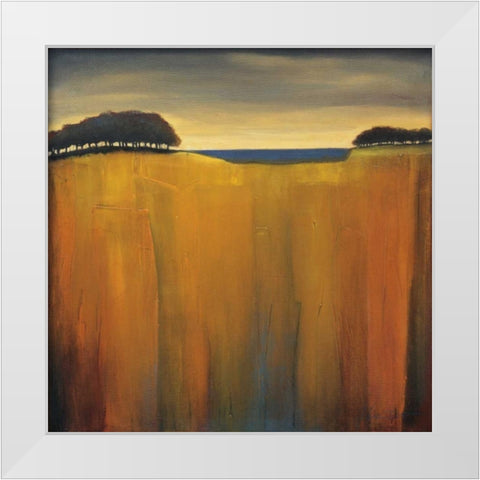 Cottonwoods White Modern Wood Framed Art Print by Kaiser, Jutta