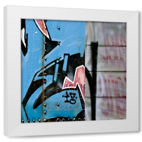 Street Flow I White Modern Wood Framed Art Print by Katsikis, Nicola