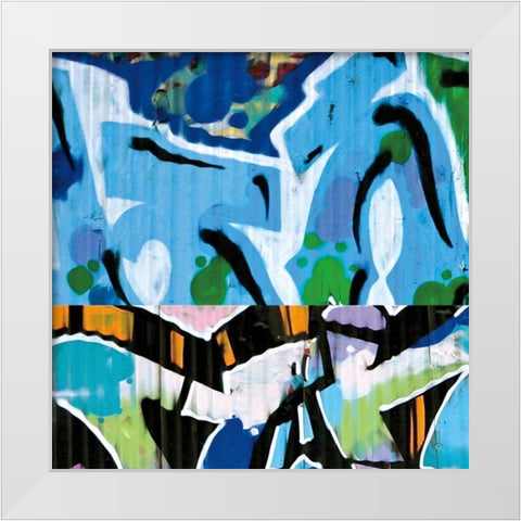 Street Flow III White Modern Wood Framed Art Print by Katsikis, Nicola