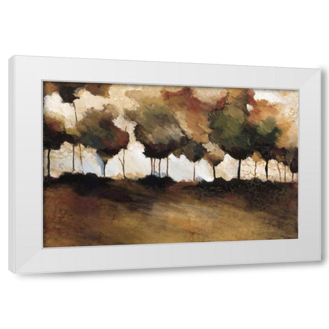 Frost Winter White Modern Wood Framed Art Print by Kammar, Zipi