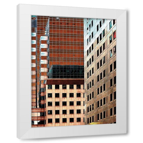 Windowviews White Modern Wood Framed Art Print by Lieberman , Burney