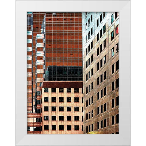 Windowviews White Modern Wood Framed Art Print by Lieberman , Burney