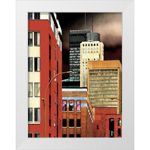 Progressivity White Modern Wood Framed Art Print by Lieberman , Burney