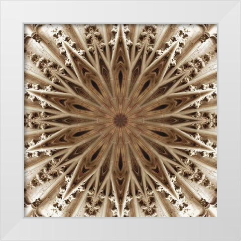 Basilica of St. Nazaire White Modern Wood Framed Art Print by LaGrave Designs